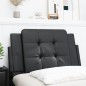 vidaXL Kopfteil-Kissen Schwarz 80 cm Kunstleder vidaXL Kopfteil-Kissen Schwarz 80 cm Kunstleder