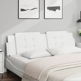 vidaXL Kopfteil-Kissen Weiß 180 cm Kunstleder