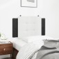 vidaXL Kopfteil-Kissen Weiß und Schwarz 90 cm Kunstleder