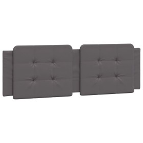 vidaXL Kopfteil-Kissen Grau 160 cm Kunstleder