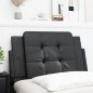 vidaXL Kopfteil-Kissen Schwarz 90 cm Kunstleder vidaXL Kopfteil-Kissen Schwarz 90 cm Kunstleder