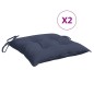 vidaXL Stuhlkissen 2 Stk. Marineblau 40x40x7 cm Oxford-Gewebe vidaXL Stuhlkissen 2 Stk. Marineblau 40x40x7 cm Oxford-Gewebe