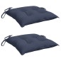 vidaXL Stuhlkissen 2 Stk. Marineblau 40x40x7 cm Oxford-Gewebe vidaXL Stuhlkissen 2 Stk. Marineblau 40x40x7 cm Oxford-Gewebe
