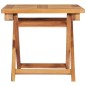 Sonnenliegen 2 Stk. mit Tisch und Auflagen Massivholz Teak Sonnenliegen 2 Stk. mit Tisch und Auflagen Massivholz Teak