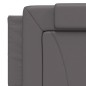 vidaXL Bett mit Matratze Grau 160x200 cm Kunstleder vidaXL Bett mit Matratze Grau 160x200 cm Kunstleder