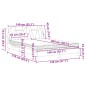 vidaXL Bett mit Matratze Schwarz 140x200 cm Kunstleder vidaXL Bett mit Matratze Schwarz 140x200 cm Kunstleder