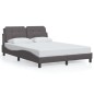 vidaXL Bettgestell mit LED Grau 120x200 cm Kunstleder vidaXL Bettgestell mit LED Grau 120x200 cm Kunstleder