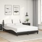 vidaXL Bettgestell mit LED Schwarz und Weiß 140x190 cm Kunstleder vidaXL Bettgestell mit LED Schwarz und Weiß 140x190 cm Kunstleder