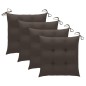 Stapelbare Gartenstühle mit Kissen 4 Stk. Massivholz Teak Stapelbare Gartenstühle mit Kissen 4 Stk. Massivholz Teak