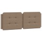 vidaXL Bettgestell mit Kopfteil Cappuccino-Braun 140x190 cm Kunstleder vidaXL Bettgestell mit Kopfteil Cappuccino-Braun 140x190 cm Kunstleder
