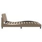 vidaXL Bettgestell mit Kopfteil Cappuccino-Braun 160x200 cm Kunstleder vidaXL Bettgestell mit Kopfteil Cappuccino-Braun 160x200 cm Kunstleder