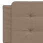vidaXL Bettgestell mit Kopfteil Cappuccino-Braun 160x200 cm Kunstleder vidaXL Bettgestell mit Kopfteil Cappuccino-Braun 160x200 cm Kunstleder