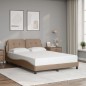 vidaXL Bettgestell mit Kopfteil Cappuccino-Braun 120x200 cm Kunstleder vidaXL Bettgestell mit Kopfteil Cappuccino-Braun 120x200 cm Kunstleder