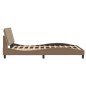 vidaXL Bettgestell mit Kopfteil Cappuccino-Braun 120x200 cm Kunstleder vidaXL Bettgestell mit Kopfteil Cappuccino-Braun 120x200 cm Kunstleder