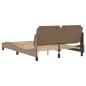 vidaXL Bettgestell mit Kopfteil Cappuccino-Braun 120x200 cm Kunstleder vidaXL Bettgestell mit Kopfteil Cappuccino-Braun 120x200 cm Kunstleder