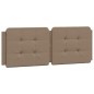 vidaXL Bettgestell mit Kopfteil Cappuccino-Braun 120x200 cm Kunstleder vidaXL Bettgestell mit Kopfteil Cappuccino-Braun 120x200 cm Kunstleder