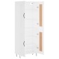 Highboard Weiß 69,5x34x180 cm Holzwerkstoff Highboard Weiß 69,5x34x180 cm Holzwerkstoff