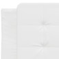 vidaXL Bettgestell mit Kopfteil Weiß 90x200 cm Kunstleder vidaXL Bettgestell mit Kopfteil Weiß 90x200 cm Kunstleder