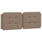 vidaXL Bettgestell mit Kopfteil Cappuccino-Braun 140x200 cm Kunstleder vidaXL Bettgestell mit Kopfteil Cappuccino-Braun 140x200 cm Kunstleder