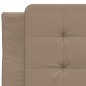 vidaXL Bettgestell mit Kopfteil Cappuccino-Braun 90x200 cm Kunstleder vidaXL Bettgestell mit Kopfteil Cappuccino-Braun 90x200 cm Kunstleder
