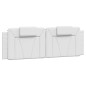 vidaXL Bett mit Matratze Weiß 160x200 cm Kunstleder vidaXL Bett mit Matratze Weiß 160x200 cm Kunstleder
