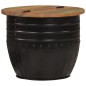 vidaXL Couchtisch Schwarz 50x39,5 cm Altholz Massiv vidaXL Couchtisch Schwarz 50x39,5 cm Altholz Massiv
