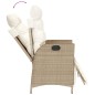 vidaXL 9-tlg. Garten-Essgruppe mit Kissen Beige Poly Rattan vidaXL 9-tlg. Garten-Essgruppe mit Kissen Beige Poly Rattan