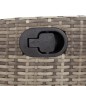 vidaXL 5-tlg. Garten-Essgruppe mit Kissen Grau Poly Rattan vidaXL 5-tlg. Garten-Essgruppe mit Kissen Grau Poly Rattan