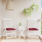 vidaXL Stuhlkissen 2 Stk. Weinrot 40x40x7 cm Oxford-Gewebe vidaXL Stuhlkissen 2 Stk. Weinrot 40x40x7 cm Oxford-Gewebe