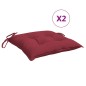 vidaXL Stuhlkissen 2 Stk. Weinrot 40x40x7 cm Oxford-Gewebe vidaXL Stuhlkissen 2 Stk. Weinrot 40x40x7 cm Oxford-Gewebe