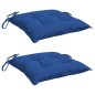 vidaXL Stuhlkissen 2 Stk. Blau 40x40x7 cm Oxford-Gewebe vidaXL Stuhlkissen 2 Stk. Blau 40x40x7 cm Oxford-Gewebe