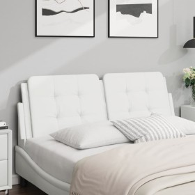 vidaXL Kopfteil-Kissen Weiß 140 cm Kunstleder