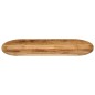 vidaXL Tischplatte 120x50x2,5 cm Oval Raues Massives Mangoholz vidaXL Tischplatte 120x50x2,5 cm Oval Raues Massives Mangoholz