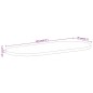 vidaXL Tischplatte 120x50x2,5 cm Oval Raues Massives Mangoholz vidaXL Tischplatte 120x50x2,5 cm Oval Raues Massives Mangoholz