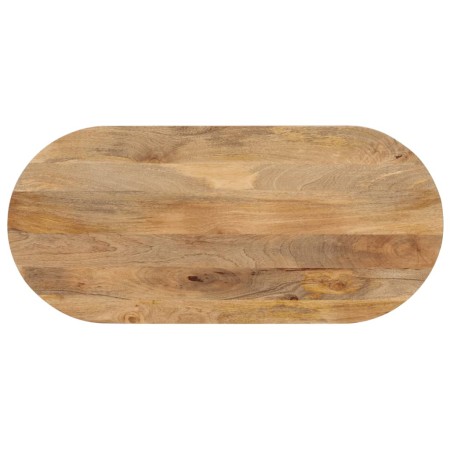 vidaXL Tischplatte 80x40x2,5 cm Oval Massivholz Mango