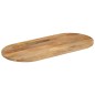 vidaXL Tischplatte 80x40x2,5 cm Oval Massivholz Mango vidaXL Tischplatte 80x40x2,5 cm Oval Massivholz Mango