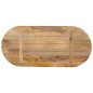 vidaXL Tischplatte 80x40x2,5 cm Oval Massivholz Mango vidaXL Tischplatte 80x40x2,5 cm Oval Massivholz Mango