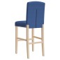 vidaXL Barstühle 2 Stk. Massivholz Gummibaum und Stoff vidaXL Barstühle 2 Stk. Massivholz Gummibaum und Stoff