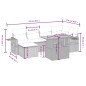 vidaXL 7-tlg. Garten-Sofagarnitur mit Kissen Grau Poly Rattan vidaXL 7-tlg. Garten-Sofagarnitur mit Kissen Grau Poly Rattan