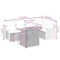 vidaXL 6-tlg. Garten-Sofagarnitur mit Kissen Beige Poly Rattan vidaXL 6-tlg. Garten-Sofagarnitur mit Kissen Beige Poly Rattan