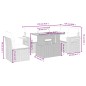 vidaXL 6-tlg. Garten-Sofagarnitur mit Kissen Grau Poly Rattan vidaXL 6-tlg. Garten-Sofagarnitur mit Kissen Grau Poly Rattan