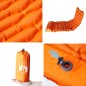 vidaXL Selbstaufblasende Isomatte mit Kissen Orange vidaXL Selbstaufblasende Isomatte mit Kissen Orange