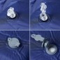 vidaXL Selbstaufblasende Isomatte mit Kissen Marineblau vidaXL Selbstaufblasende Isomatte mit Kissen Marineblau