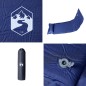 vidaXL Selbstaufblasende Isomatte mit Kissen Marineblau vidaXL Selbstaufblasende Isomatte mit Kissen Marineblau