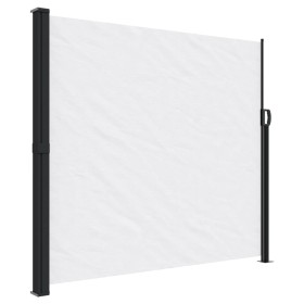 vidaXL Seitenmarkise Ausziehbar Weiß 180x300 cm