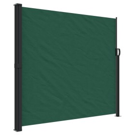 vidaXL Seitenmarkise Ausziehbar Dunkelgrün 180x300 cm
