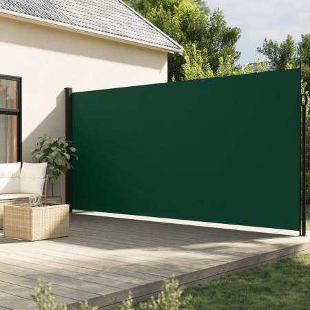vidaXL Seitenmarkise Ausziehbar Dunkelgrün 200x300 cm