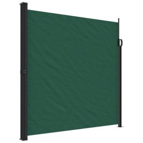 vidaXL Seitenmarkise Ausziehbar Dunkelgrün 200x300 cm