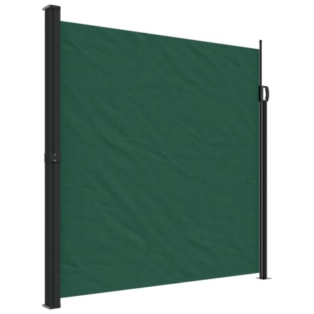 vidaXL Seitenmarkise Ausziehbar Dunkelgrün 200x300 cm