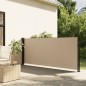 vidaXL Seitenmarkise Ausziehbar Beige 100x500 cm vidaXL Seitenmarkise Ausziehbar Beige 100x500 cm